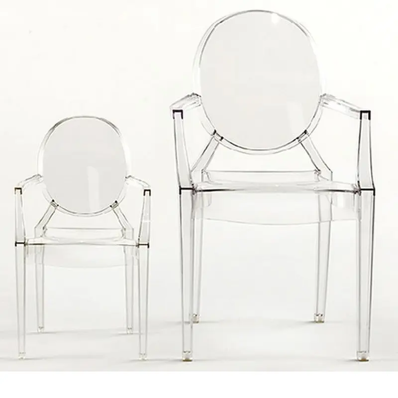 Commercial furniture acrylic Wedding Chair transparent chrome Hotel restaurant banquet chairs for Sale Featured Image