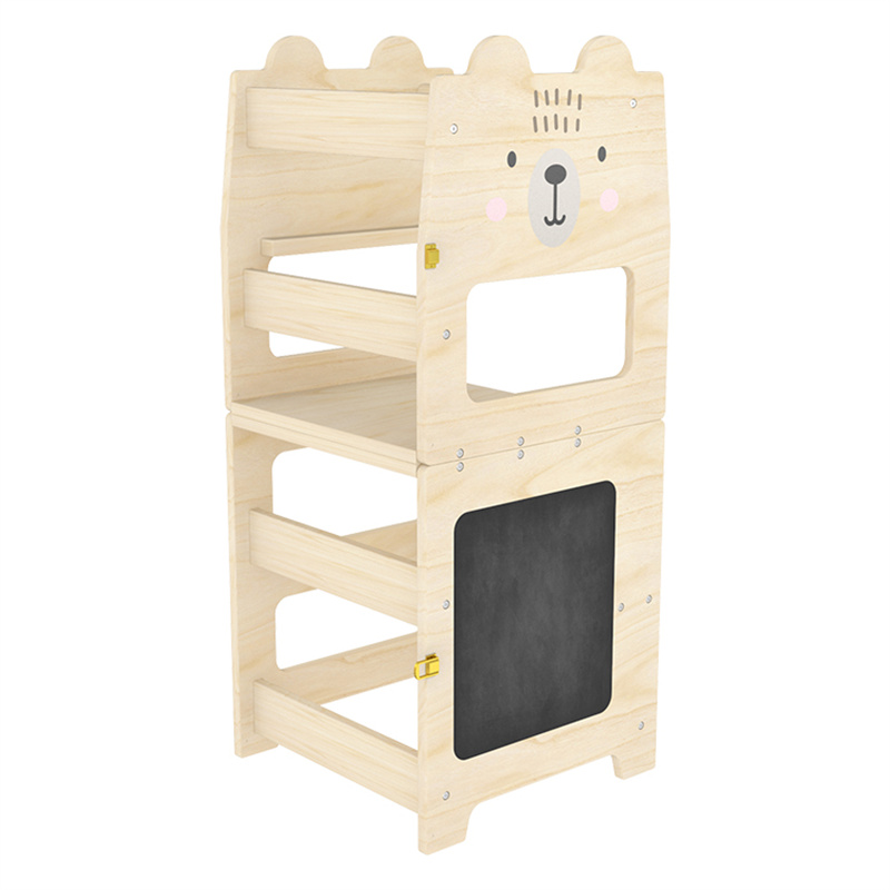 PriceList for Toy Kitchen - Little Room Kids Wooden Kitchen Helper Stool Montessori Standing Learning Tower With Adjustable Child Folding For Toddlers – Hape