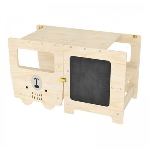 Scaun din lemn pentru ajutor de bucătărie pentru copii Little Room Montessori Turn de învățare în picioare cu pliabil reglabil pentru copii pentru copii mici