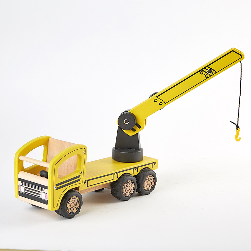 China High Quality Wooden Toys Manufacturers, Companies –  Little Room wooden Mobile Crane car DIY Toddler other educational wooden toys for kids diy toy Mobile Crane truck Role-playing toys...