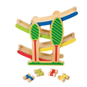 Little Room Creative Wooden Switchback Slot Track Toy,Hot Selling Wooden Educational Toy