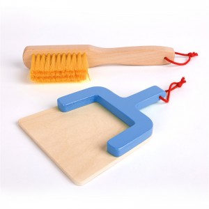 Odeya Piçûk Big Kids Education Dust Sweep Mop Wooden House Pretend Play Tool Toys Set Cleaning