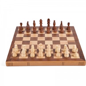 Little Room Engros tilpasset sjakk trebrettspill internasjonalt sjakksett i bøketre