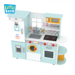 Little Room Best Quality Big Kitchen Set Toys Kids Pretend Play Cooking Learning Wooden Play Kitchen Toys For Kids child