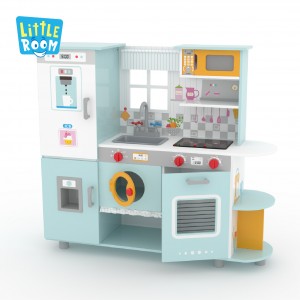 Mažas kambarys Geriausios kokybės didelis virtuvės komplektas Žaislai Vaikai vaidina žaisti Maisto gaminimas Mokymasis mediniai žaidimai Virtuvės žaislai vaikams, vaikas