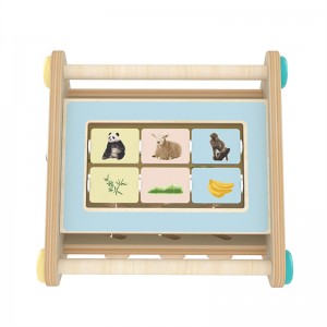 Бяцхан өрөөний бүтээлч тоглоомын хайрцаг Монтессори санах ойд тохирсон олон үйлдэлт боловсролын үйл ажиллагааны хайрцаг Интерактив тоглоомын гурвалжин хайрцаг Хүүхдэд зориулсан тоглоом