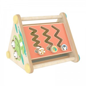 Little Room Creative Toy Box Montessori հիշողության համապատասխան Բազմաֆունկցիոնալ կրթական գործունեության տուփ Ինտերակտիվ խաղ եռանկյունի տուփ Խաղալիքներ երեխաների համար