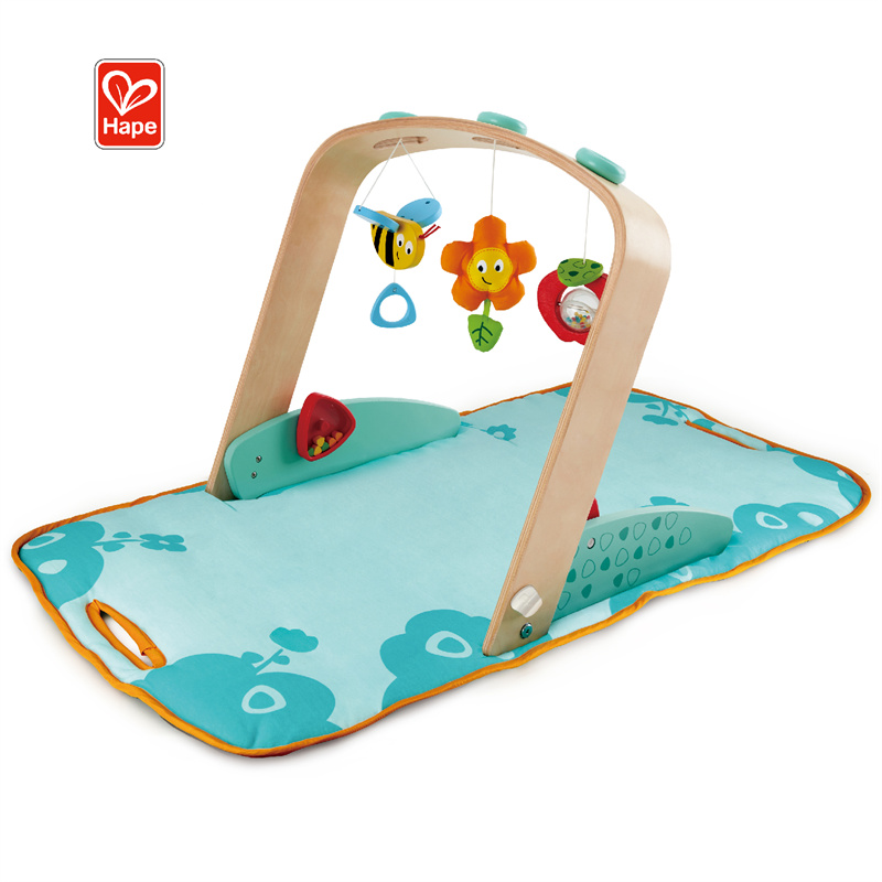 Best Discount Climbing Toys For Toddlers Supplier –  Little Room Awaken set Activity Soft Mat Baby Play Gym Toys Play Mats Wooden Baby Gym With Hanging – Hape