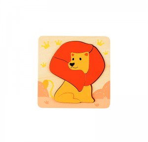 Parva Room 2022 Hot Selling Animal Wooden Puzzles Kids Montessori Ludus Conventus Pueri Learning Educational Toys Wood 3D Jigsaw Puzzle