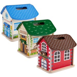 Kamar Kecil Kualitas Tinggi Portabel Diy bayi 3d kastil kit membawa Rumah Boneka Mainan Rumah Kayu, Rumah Boneka Miniatur dengan Aksesoris
