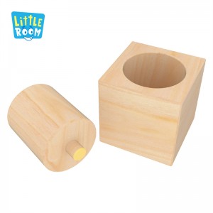 ຫ້ອງນ້ອຍ Wooden Educational Customizable Toys ອຸປະກອນການສອນ Kids' Learning Tool Toy Pincer Puzzle Block Montessori Toy
