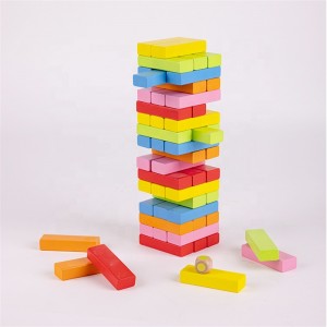 Malá izba Domino Hra Montessori Hračky Drevené Stohovanie Rozvíjanie Inteligencie Hry Hračky Pre deti Baby batoľa Tower
