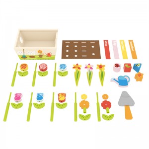 Little Room 최고의 선물 다채로운 야채 세트 어린이와 꽃을 위한 나무 장난감