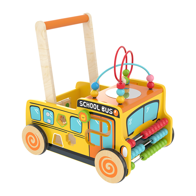 Little Room Wooden Push and Pull Learning Walker | Kids’ Activity Toy | Multiple Activities Center | Baby Toys Featured Image