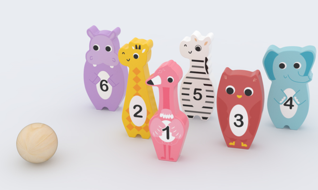 OEM High Quality Mini Doll House Pricelist –  China hape Whosales OEM Bowling Game Wooden toys set – Hape