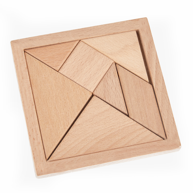Manufacturer for Wood Bunny Puzzle - Little Room Tangram Blocks Set | Wooden Educational Puzzle Set | Sorting and Stacking Montessori Toy | 8 Pieces – Hape