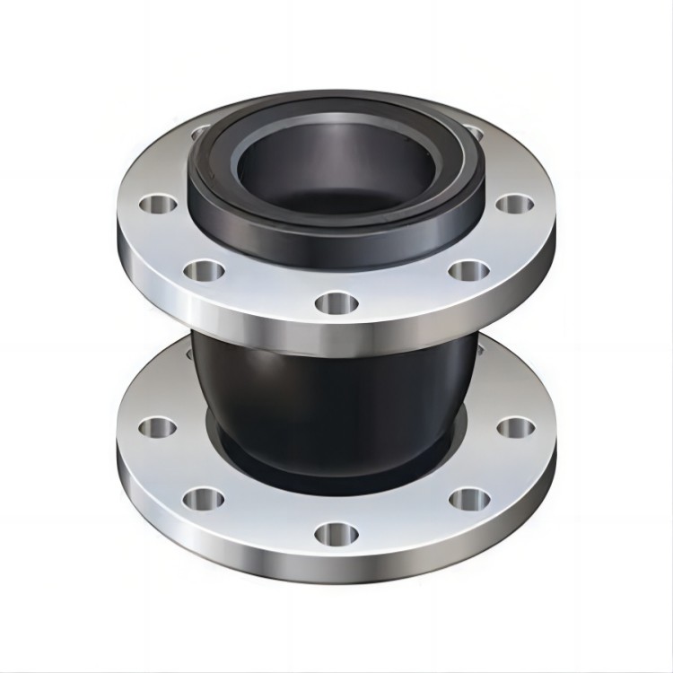 Single Ball Rubber Expansion Joint Large Diameter Flanged Type Full Seal