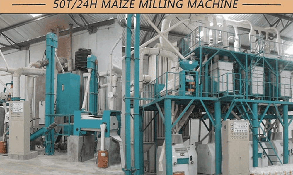 50 ton per day maize flour milling machinery