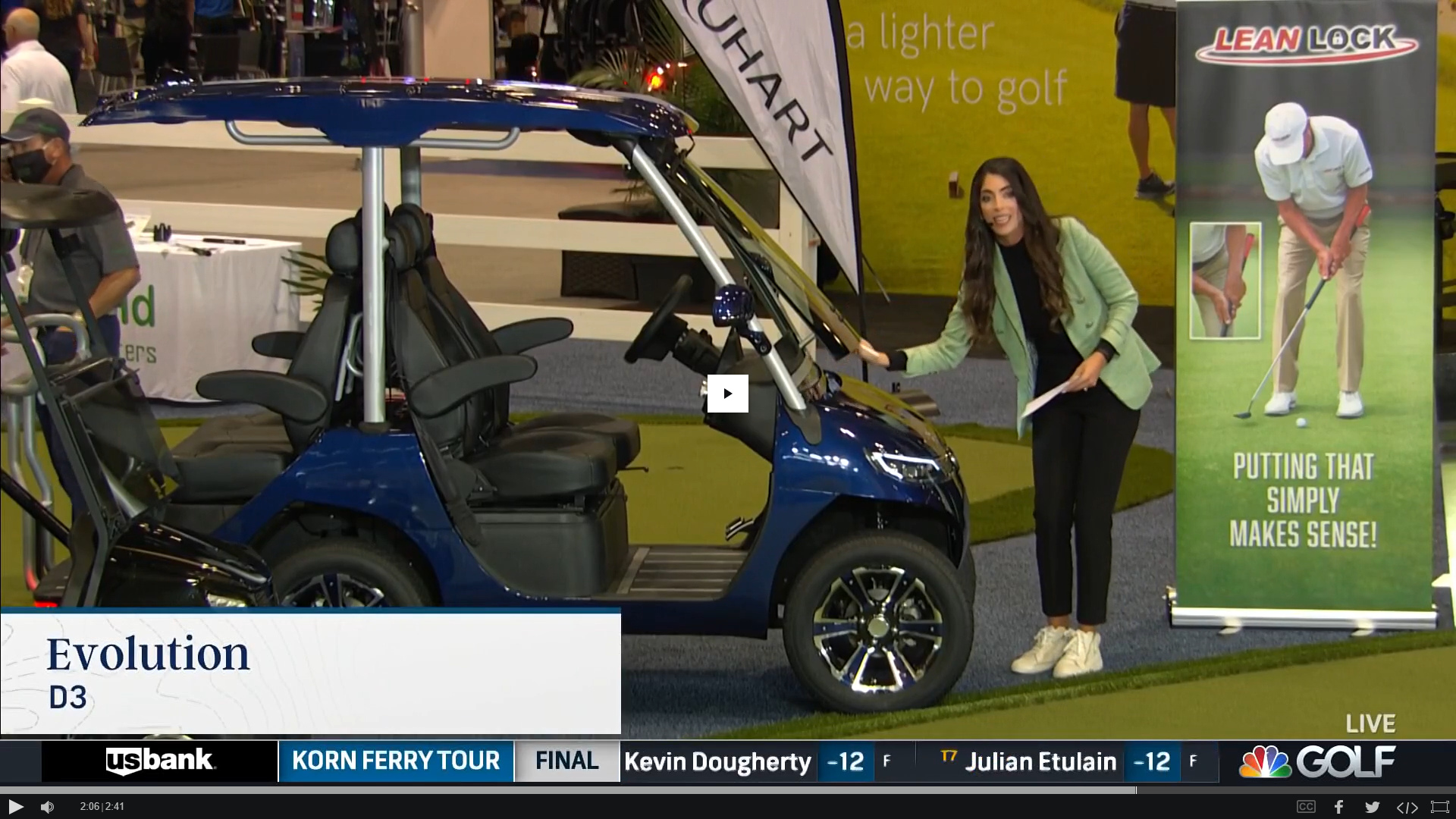 أخبار MSNBC: تقدم HDK (EVOLUTION) أحدث عربة جولف في معرض PGA