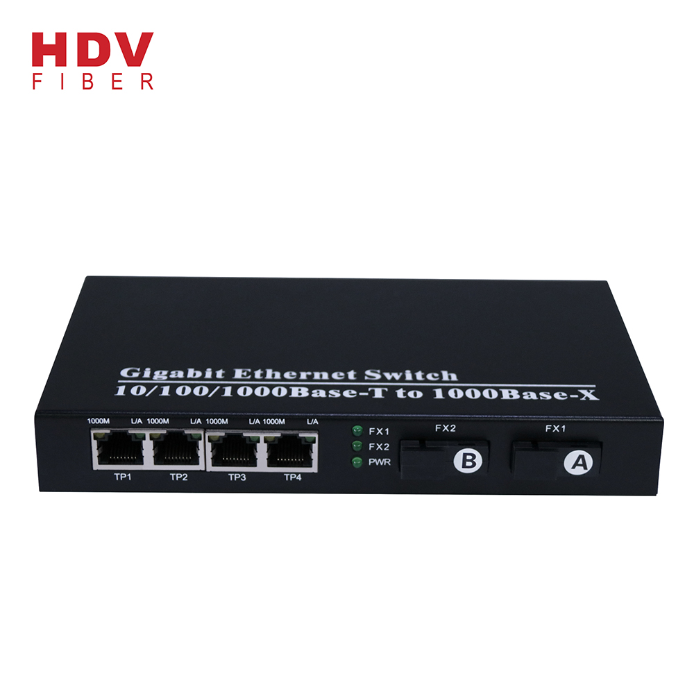 Full Gigabit 4 RJ45 Port Management Ethernet Switch With External power Featured Image