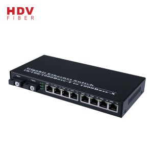 სრული Gigabit Optical Fiber 8 RJ45 Port 5v Networking Switch Router Outdoor Ethernet Switch