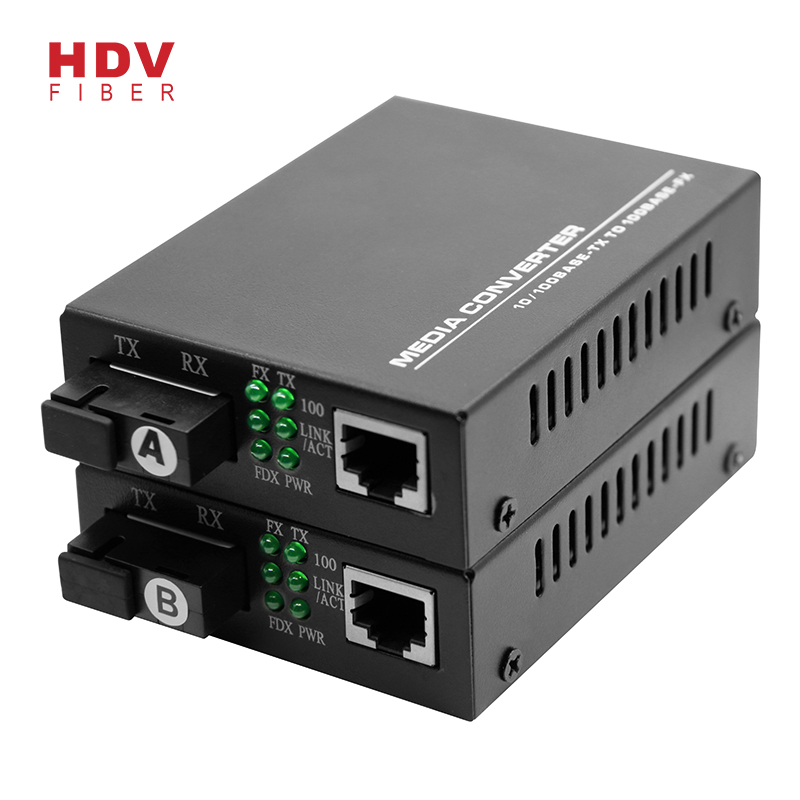 Manufacturing Companies for 125g Single Mode Sfp - 10/100m Single Port 20KM Sc Fiber Media Converter  – HDV