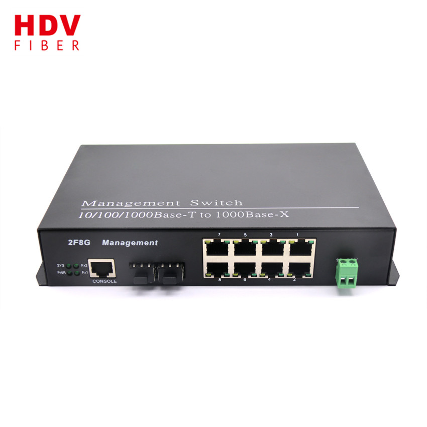 Gigabit network management 2 optical 8 network switch Featured Image