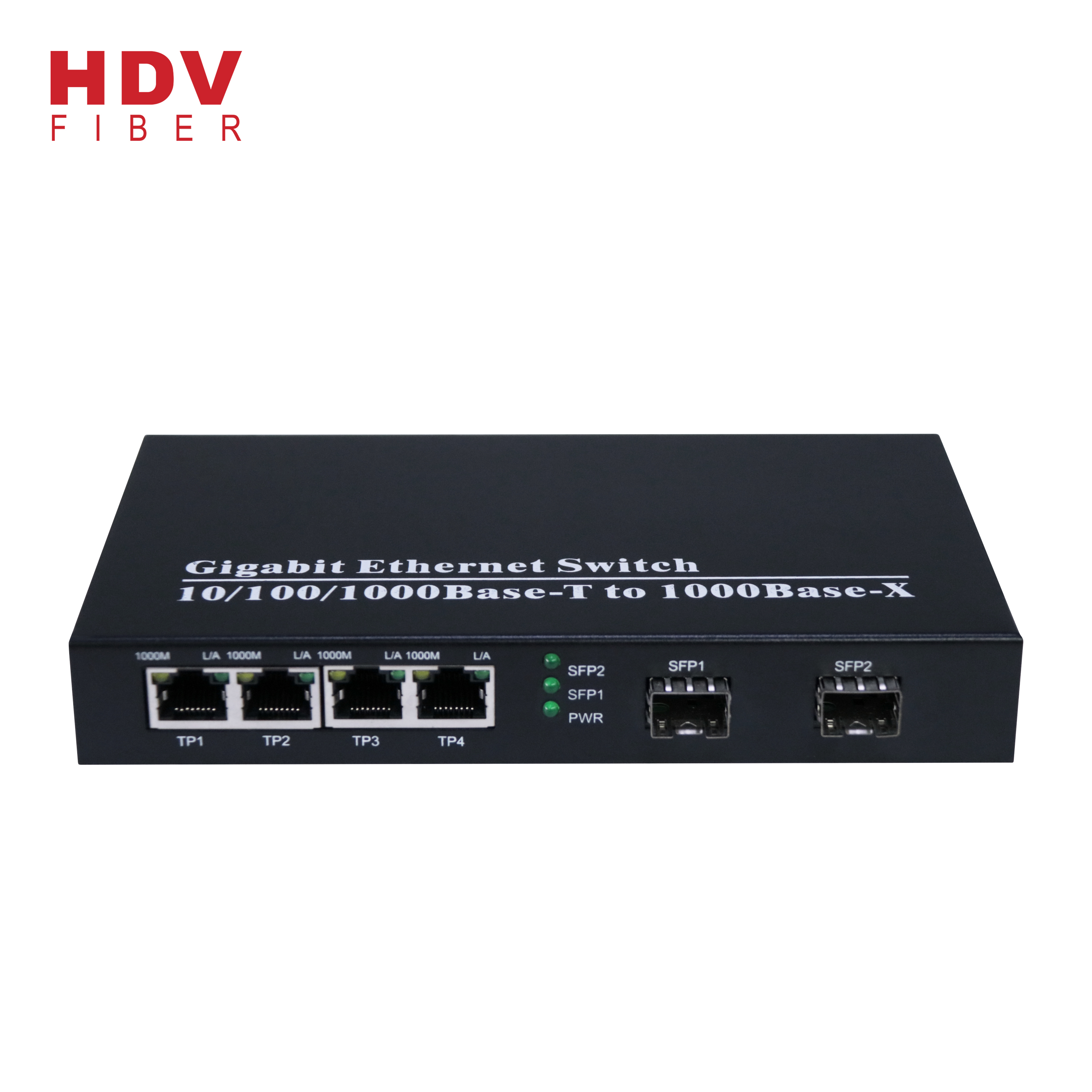 4 Port Gigabit Ethernet Switch and 2 SFP Ports 1000M fiber optic transceiver switch Featured Image