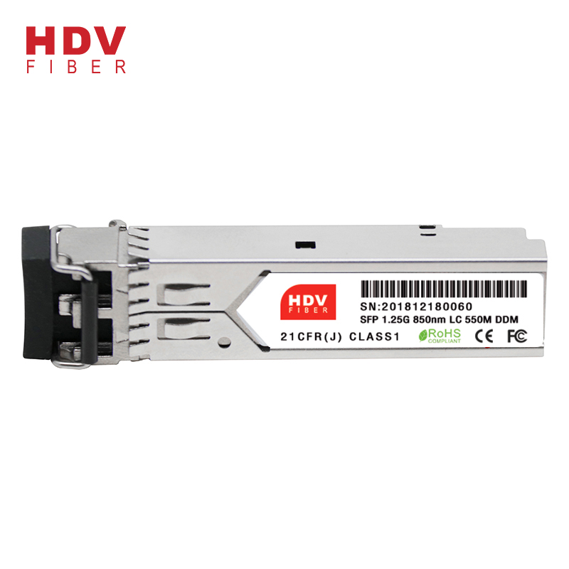 Top Quality 10gbase-T Sfp - 1.25g Sfp Module 850nm Multi mode 550m Ddm Lc Interface Dual Mode Sfp Fiber Transceiver Module – HDV
