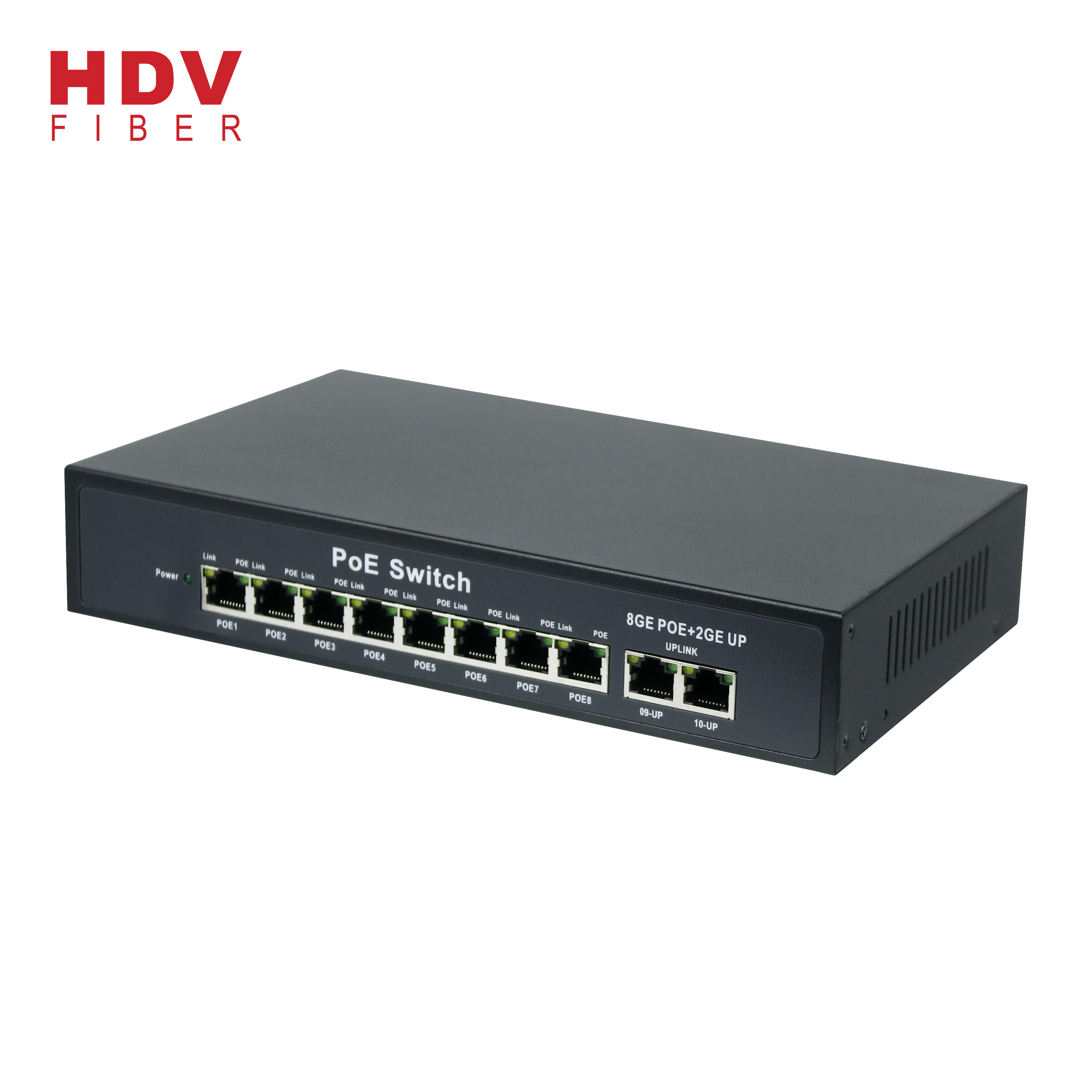 China 120W Power 2*1000Mbps RJ45 Uplink Port And 8*1000Mbps Port POE Switch  1000 Manufacturer and Supplier