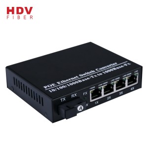 Fast Ethernet 4 Port Modulu 1*1000M Fiber Optik Gigabit Şəbəkə Poe Anahtarı