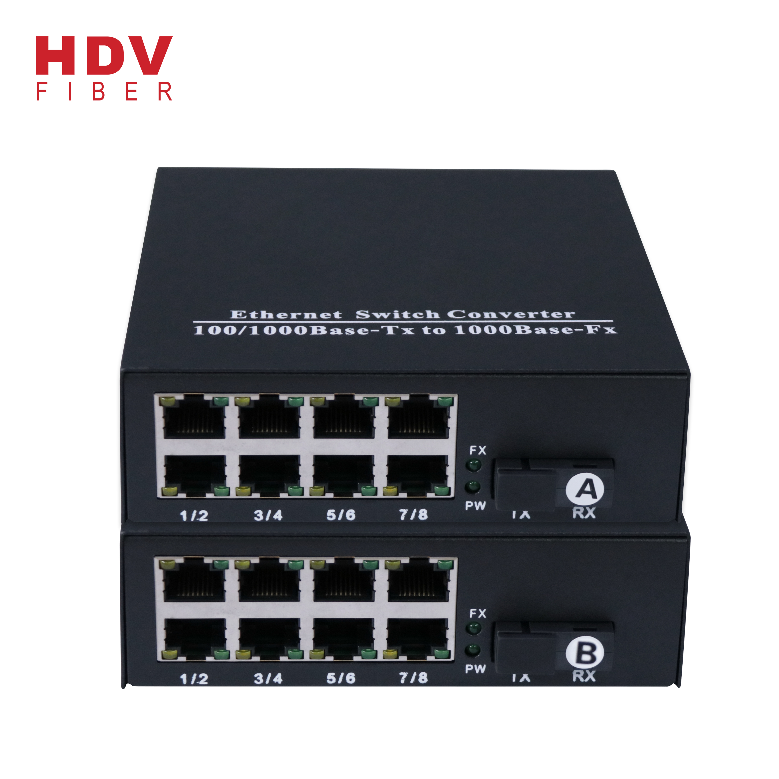 Sfp Ethernet Switch - Hot Product 8*10/100M RJ45 port and 1*1000M gigabit fiber Port Media Converter – HDV