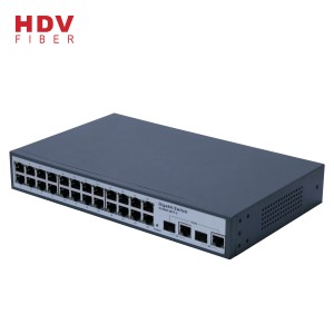 Commutador de fibra de 24 ports Ethernet OEM de xarxa barata a l'engròs de fàbrica