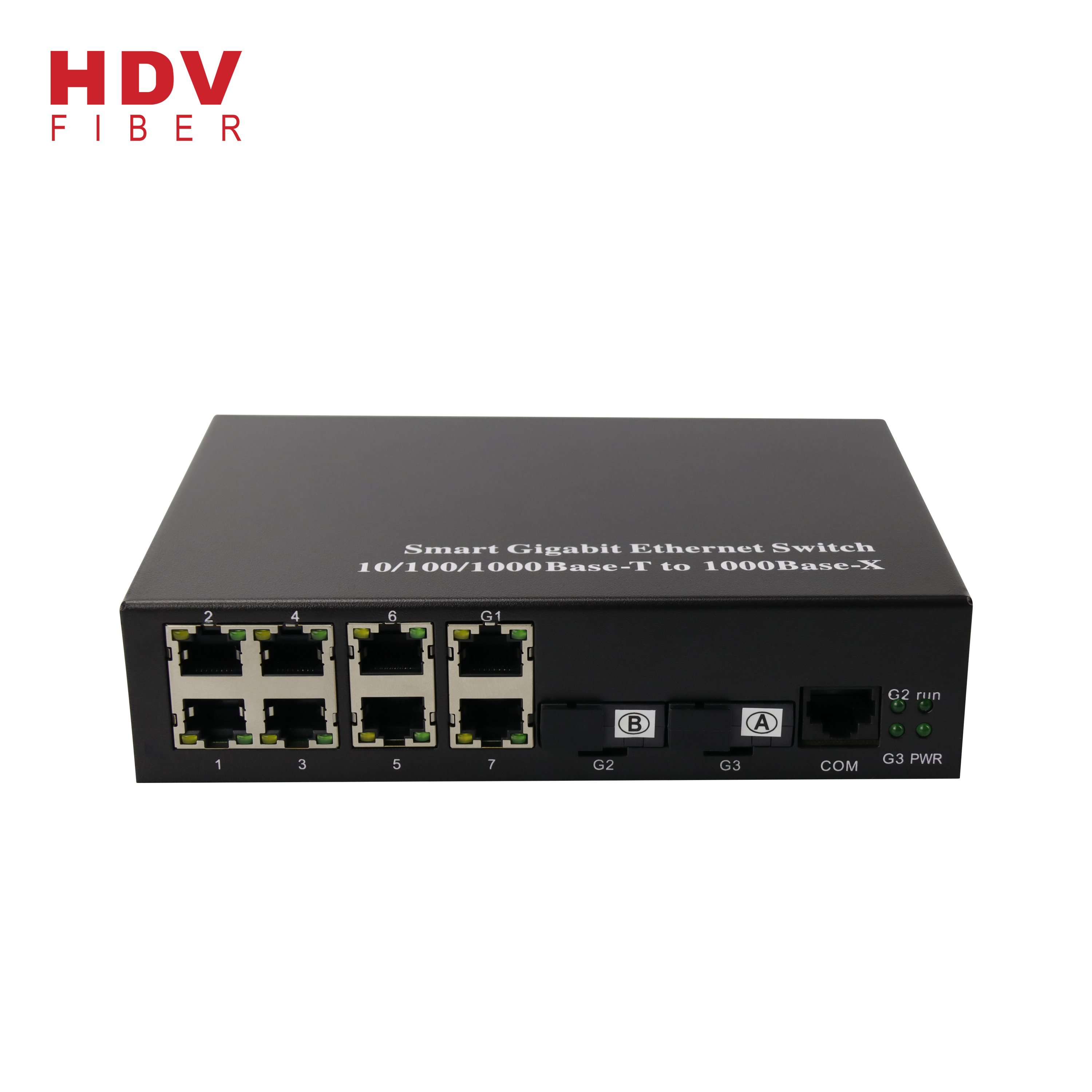 2019 Good Quality Network Switch - Factory Sales 8 Port Gigabit Managed Switch With 2 Fiber Optic Interface – HDV