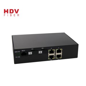 WEB/SNMP/CONSOLE Gigabit Managed Switch 4 Port With 2*1000M Optical Fiber Interface