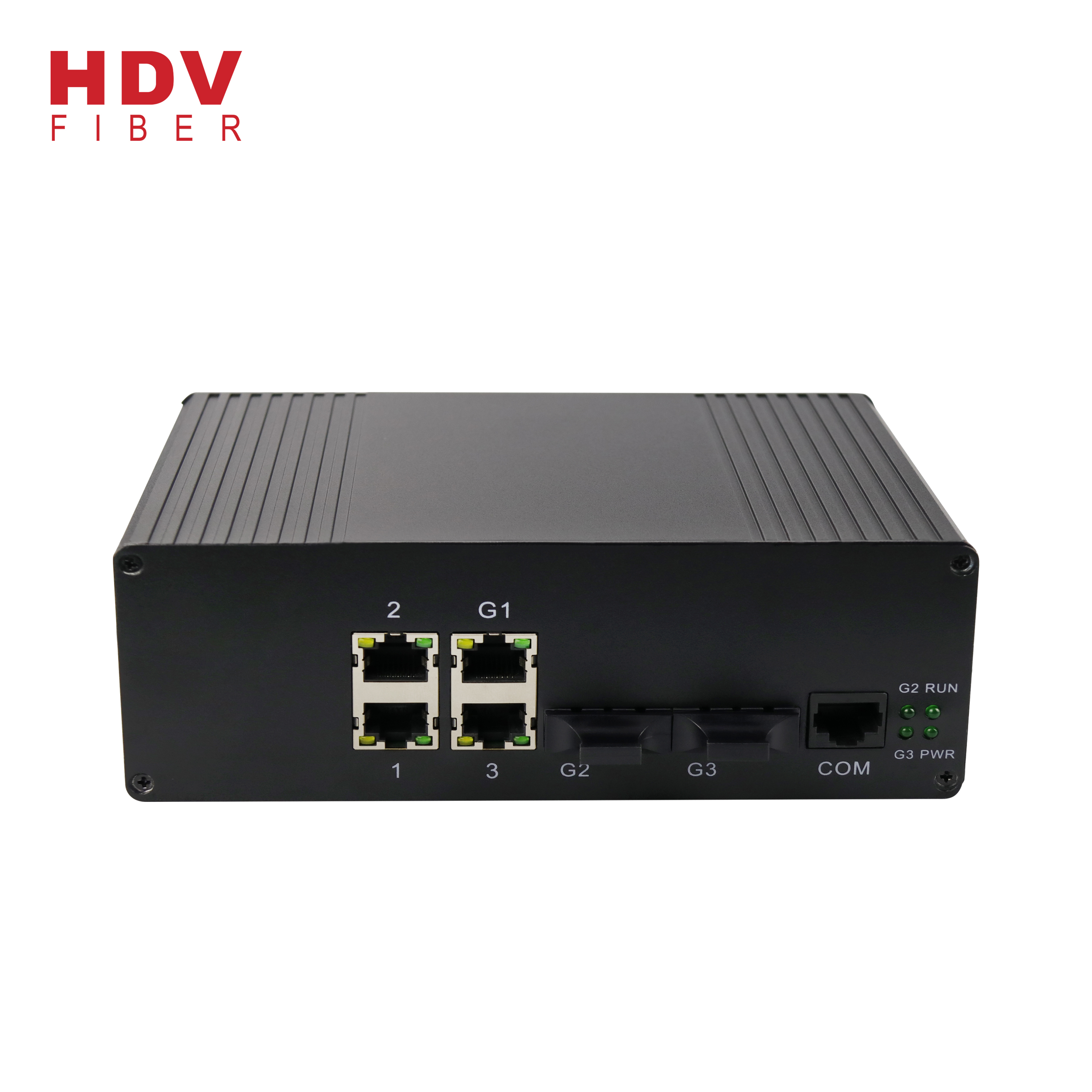 Industrial 4 Ports Ethernet Managed Switch With 2 Port Gigabit dual fiber 1*9 optical module Featured Image