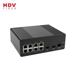 Commutador de 8 ports amb 2 SFP Gigabit Managed Industrial Ethernet Switch
