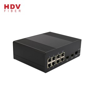 Switch 8 Port With 2 SFP Gigabit Managed Industrial Ethernet Switch