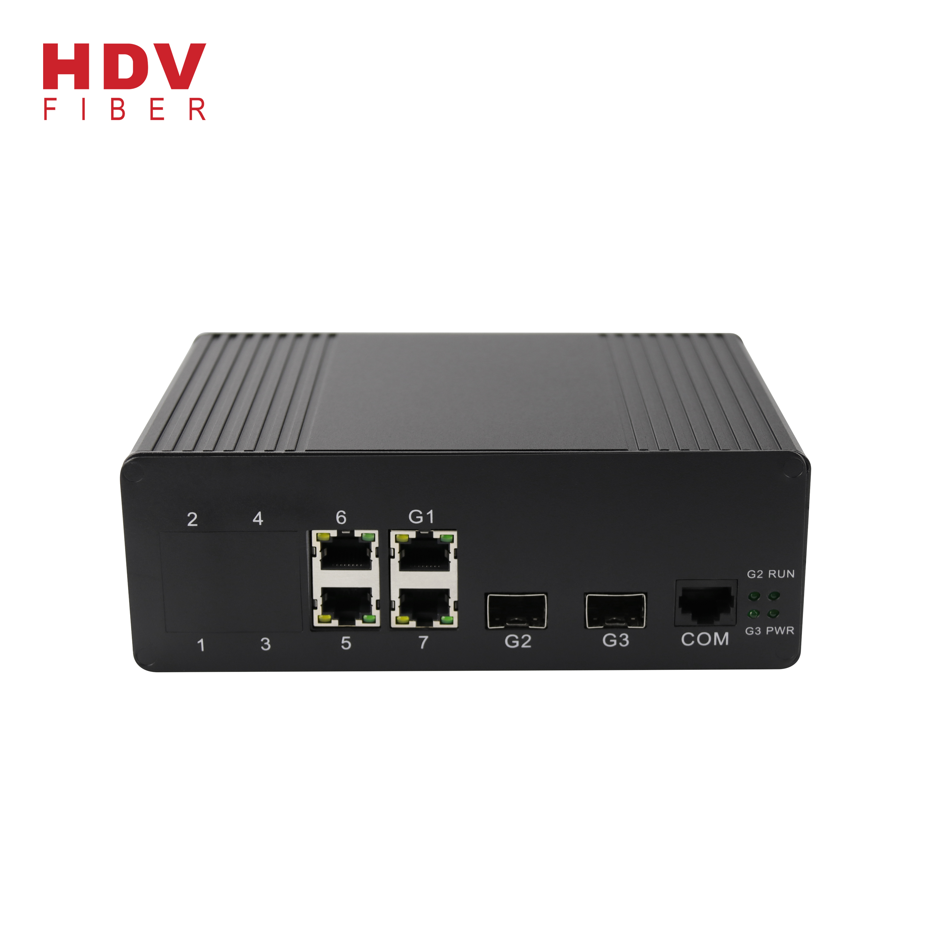 High definition Fiber Transceiver - Compatible Huawei Industrial 4 Ethernet Port + 2*1000M SFP Ports Gigabit Managed Switch – HDV