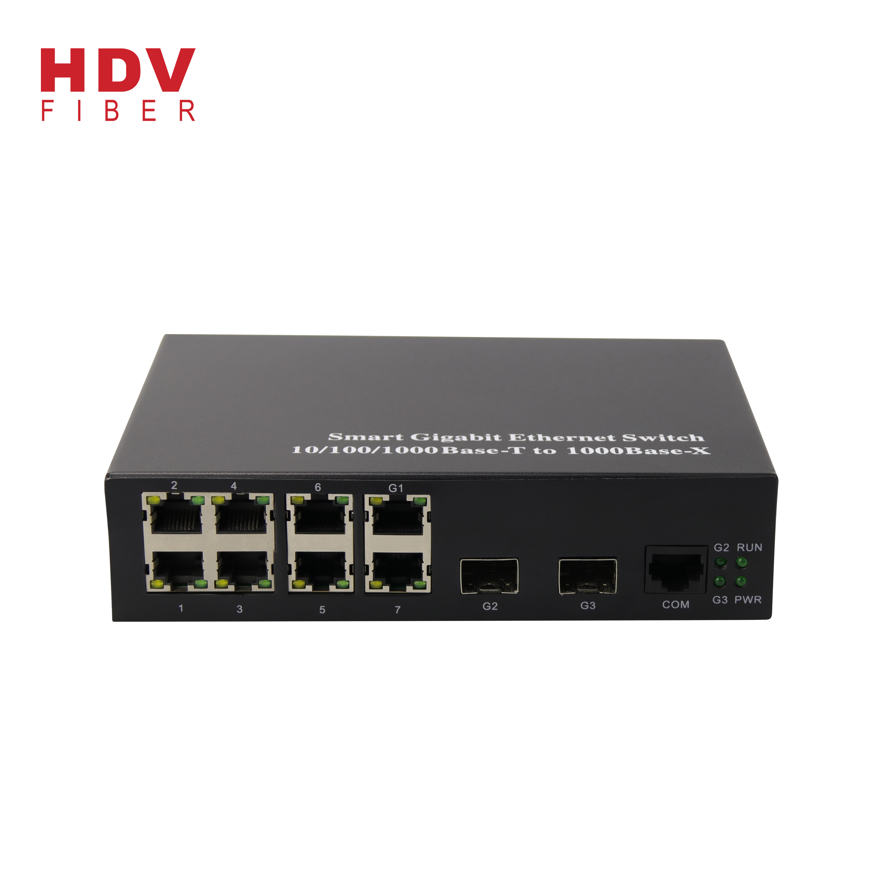 Manageable 1*10/100/1000M RJ45 Port And 7 Ethernet 10/100base-tx 8 Port Network Switch SFP Featured Image