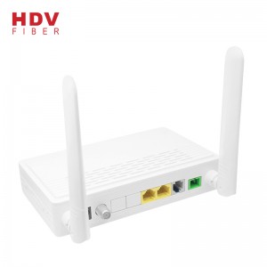 Hoge kwaliteit routerondersteuning FTTH 1GE + 1FE Wifi CATV TELEFOON GPON XPON ONU