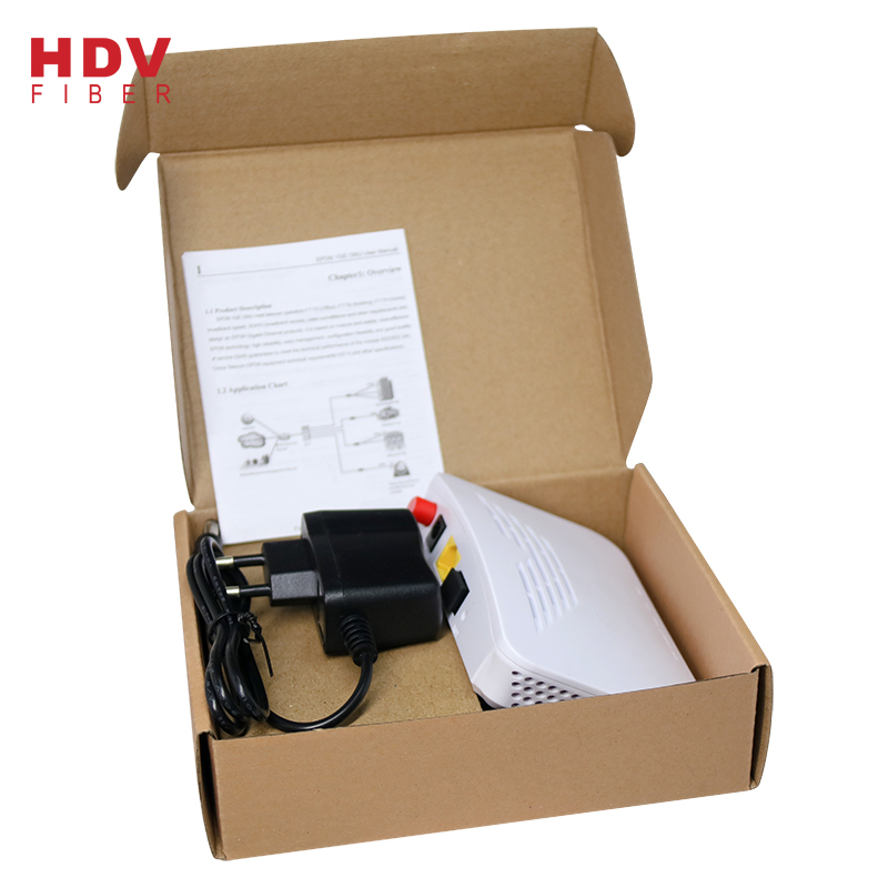 Wholesale Transceiver Optical - Gigabit Fiber FTTH EPON 1*1000 M 1ge Pon ONU Modem Compatible With ZTE ONU – HDV