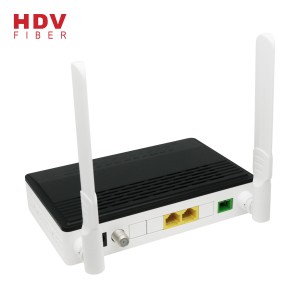 FTTH optiese vesel netwerk router 1GE+1FE+WIFI +CATV Dual Pon Port GEPON GPON EPON ONU