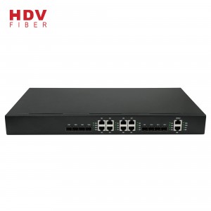 Huawei compatible Support L2 Switching 4PON Ports GEPON EPON OLT with 4*GE SFP optical +8*GE LAN uplink