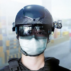 N901 Infrarooi Termiese Beeldsensor Kamera Temperatuur Skandeerder Koors Detectie Termometer AR Police Smart AI Helmet