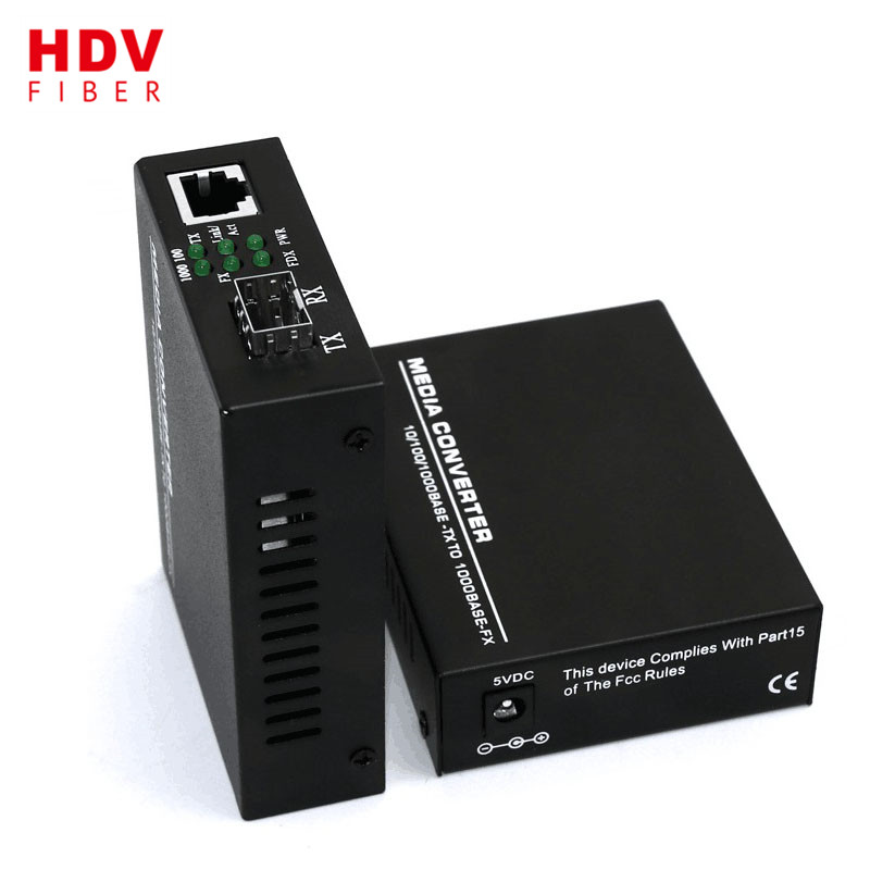 professional factory for Sfp 1.25g 1310nm 20km - 10/100/1000M SFP media converter – HDV