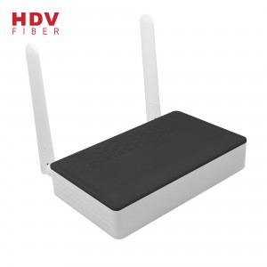 Dyfais Fiber Optic Wireless 1GE+3FE+CATV+WiFi FTTH XPON EPON GPON ONU