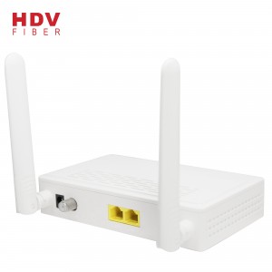 FTTH Fiber Optic Network Router 1GE+1FE WIFI  CATV Dual Pon Port GEPON GPON EPON ONU