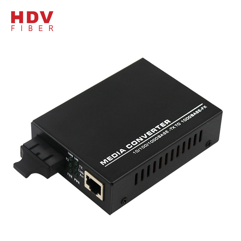Professional China Converter Media - 10/100/1000M 20KM dule fiber optic Media converter – HDV