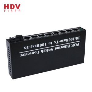 1 * 100M Optical Fiber a me 8 * 10/100Base-Tx Rj45 Port Manageable Ethernet Poe Network Switch Price